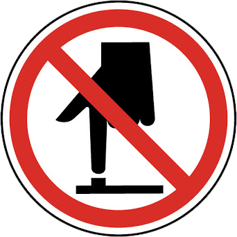 Do not touch icon